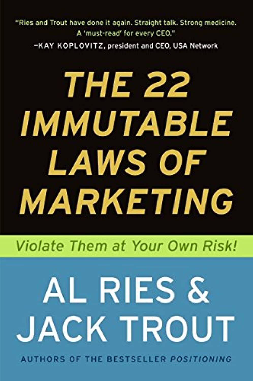 The 22 Immutable Laws Of Marketing - Al Ries (Paperback)