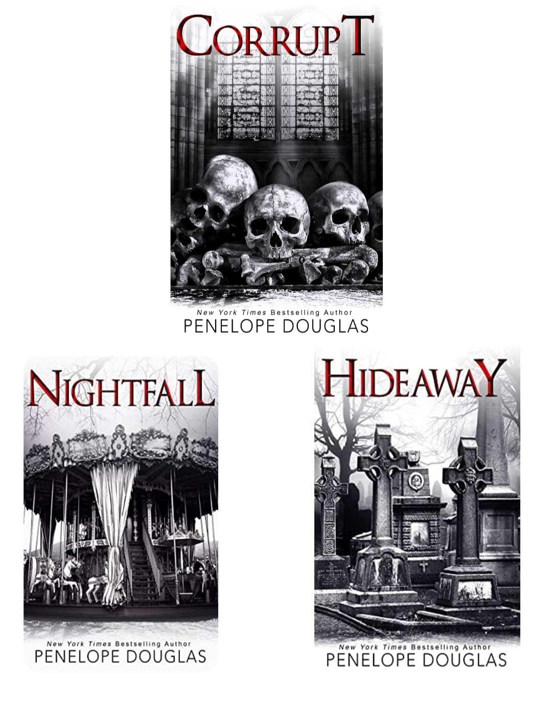 Corrupt + Nightfall + Hideaway (Devil's Night) Paperback – by Penelope Douglas